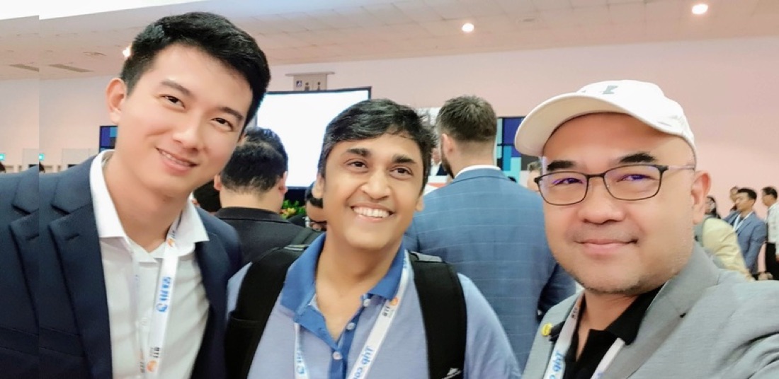 Ken Ang with hospitality technology partners
