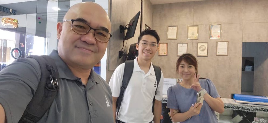 Ang Systems team on-site at Unic Hotel front desk
